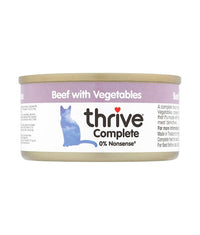 Thumbnail for Thrive Complete Beef with Vegetables Wet Cat Food 75g - 75g