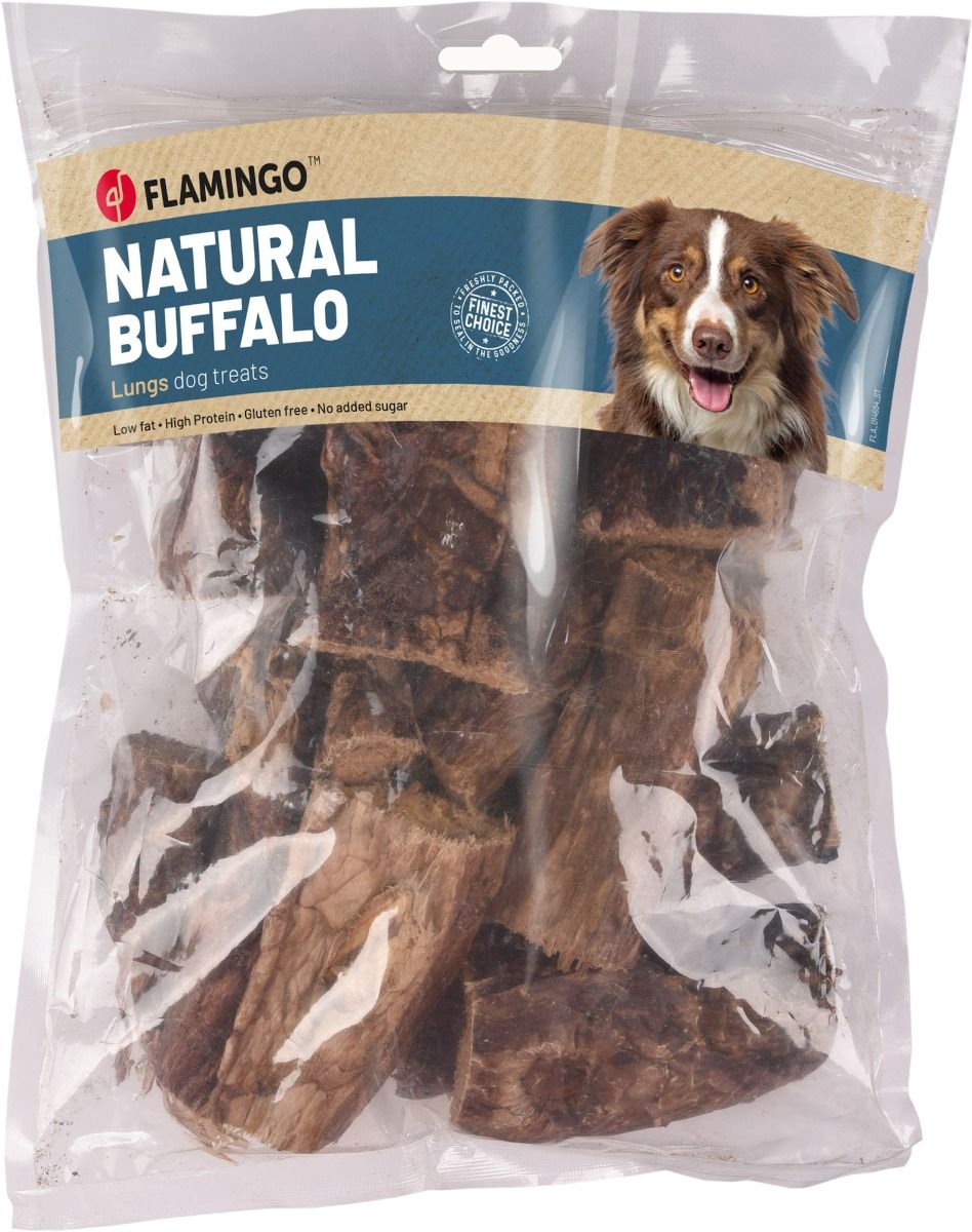 Flamingo Natural Buffalo Lungs Dog Treats 200g - 200G