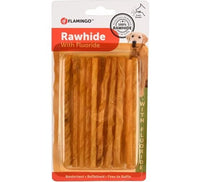 Flamingo Rawhide Flouride Dog Treats 75g - 75g