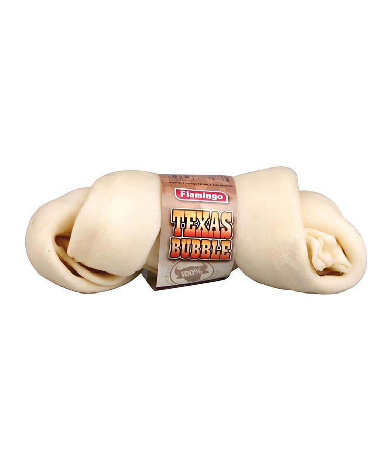 Flamingo Texas Bubble Rawhide Roll Dog Treats - 10-12CM