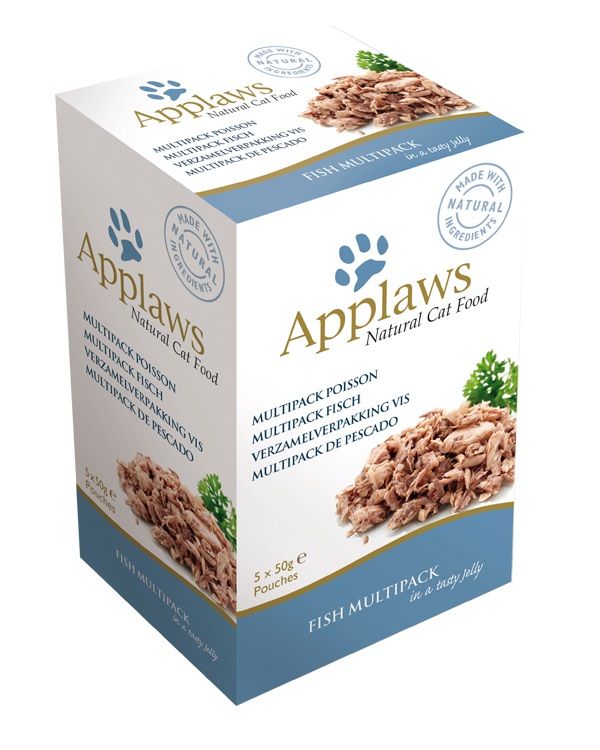 Applaws Fish Multipack in Jelly Adult Wet Cat Food 5 x 50g Pouch  - 50G