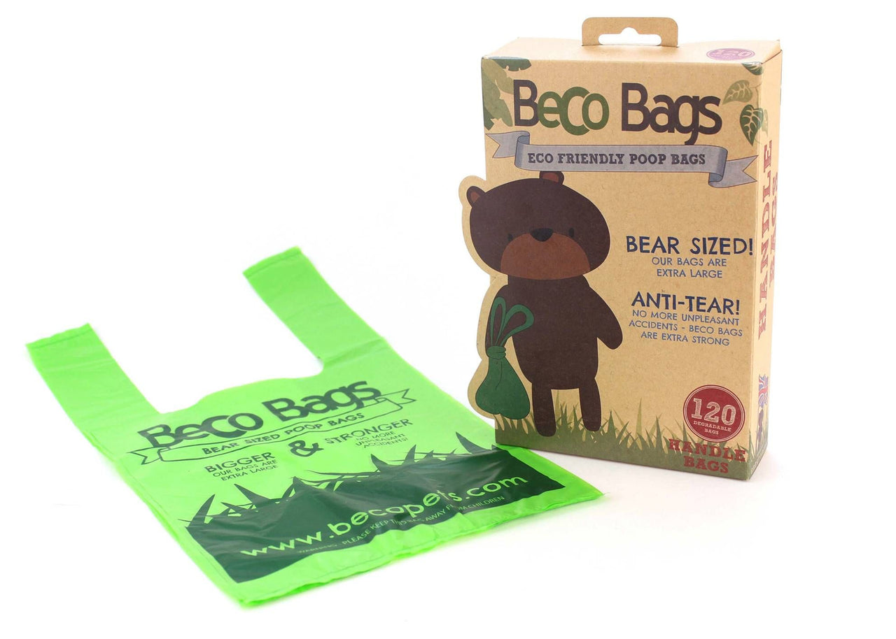 Beco Pets Unscented Poop Bags with Handle 120pcs - 120 pcs