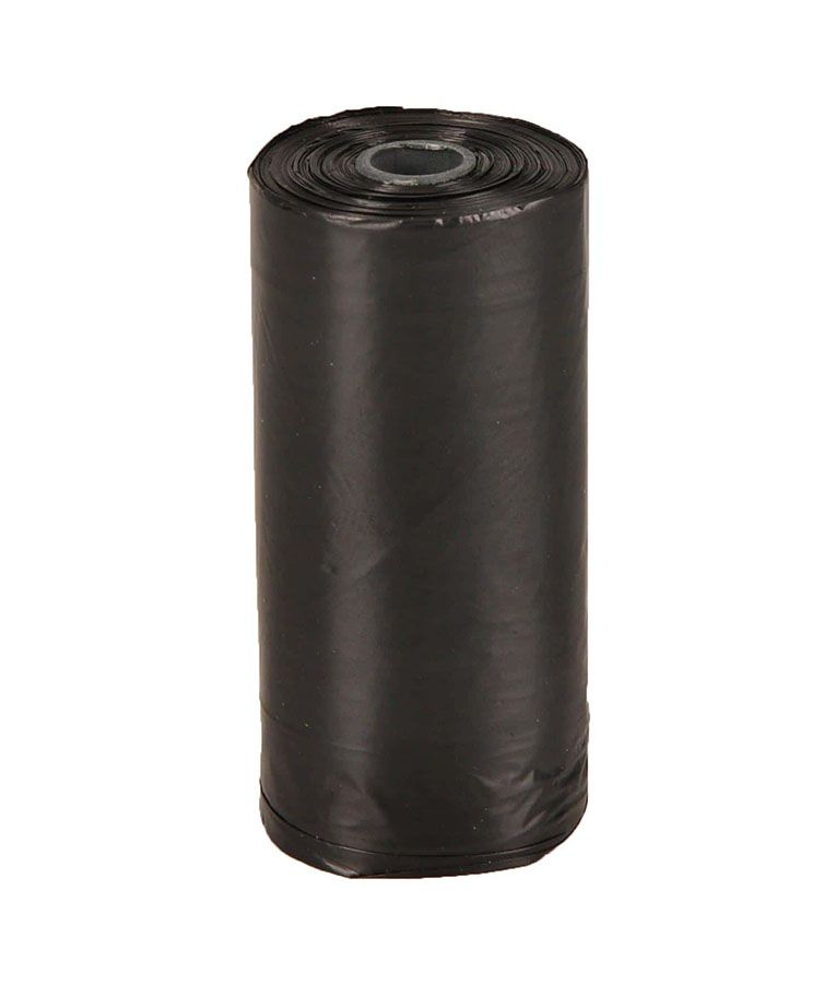 Flamingo Hygienic Dog Poop Bags Refill 4 x 15 Bags - Black