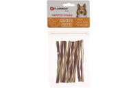 Flamingo Duetto Twisted Chicken&Cheese Dog Treats - 85g
