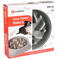 Thumbnail for Flamingo Bobo 1 Dog Slow Feeder  - GREY 500ml