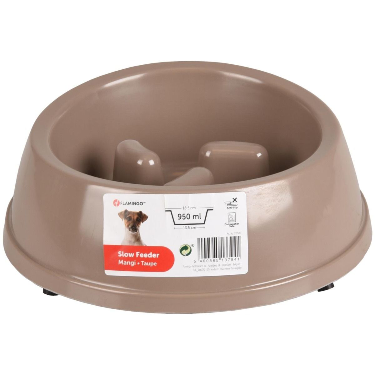 Flamingo Mangi Dog Slow Feeder - 950ml