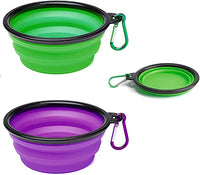 Thumbnail for Silicone folding bowl with 2 handle +1 metal hook L