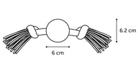 Thumbnail for Flamingo Spector Ball with Knots Dog Toy -
