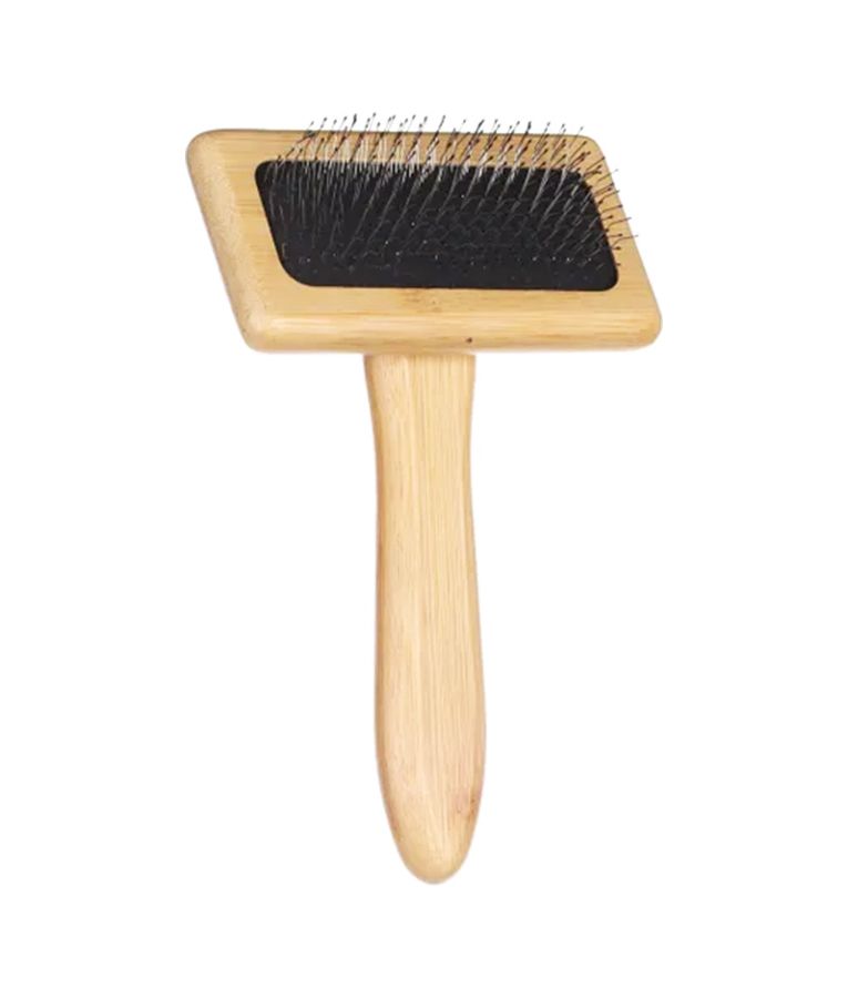 Flamingo Slicker Brush Babu Smooth & Shiny Dog Brush - Medium