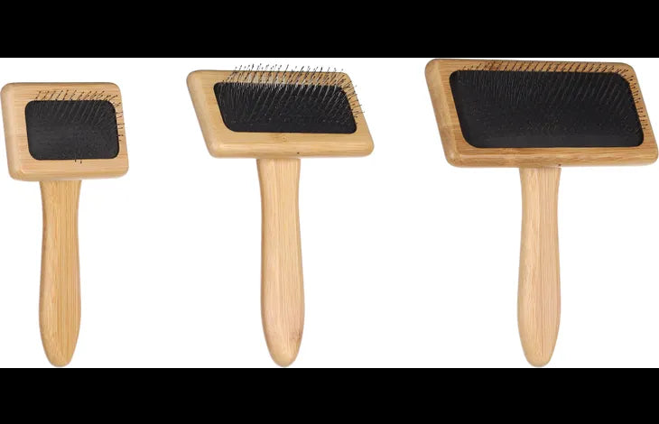 Flamingo Slicker Brush Babu Smooth & Shiny Dog Brush - Large