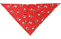Thumbnail for Flamingo Mik Red Christmas Dog Bandana - Red