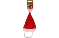 Thumbnail for Flamingo Ponne Red Santa Christmas Dog Hat - Red