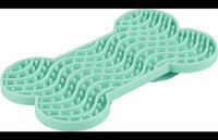 Thumbnail for Flamingo Yummy Silicone Bone Lick Pad - Mint Green Small