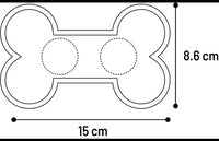 Thumbnail for Flamingo Yummy Silicone Bone Lick Pad - Mint Green Small