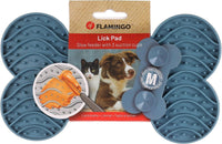 Flamingo Yummy Silicone Bone Lick Pad - Mint Green MEDIUM