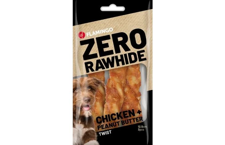 Flamingo Chckn&Peanut Butter Twist Dog Treat 120g - 120g