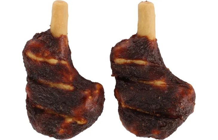 Flamingo Chicken & Lamb Chop Dog Treats 2pcs 80g - 80g