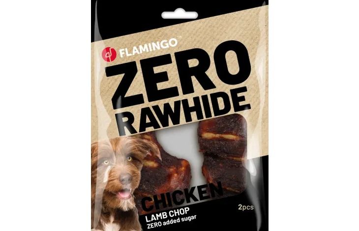 Flamingo Chicken & Lamb Chop Dog Treats 2pcs 80g - 80g