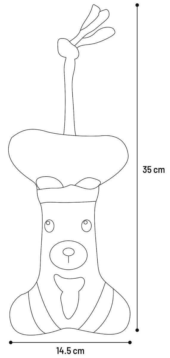 Flamingo Beto Bone + Rope Squeaky Christmas Dog Toy