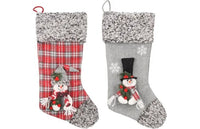 Thumbnail for Flamingo Westley Sock Christmas Dog Toy Grey - Grey