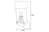 Thumbnail for Flamingo Westley Sock Christmas Dog Toy Grey - Grey