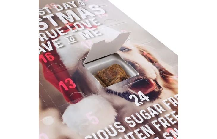 Flamingo Christmas Calendar Nature Snack Dog Treats 24pcs -