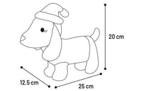 Thumbnail for Flamingo Tikko Dachshund Brown Christmas Dog Toy - Brown