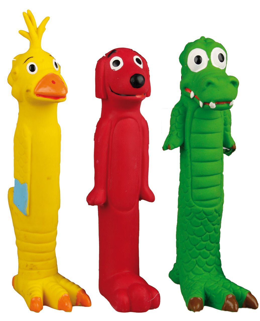 Flamingo Dummie Latex Assortment Dog Toy - S
