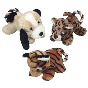 Flamingo Plush with Rope Tug Small Dog Toy - S