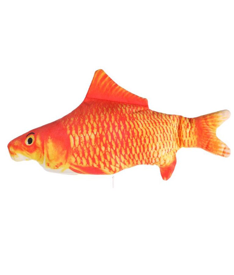 Flamingo Flounder Moving Fish Electronic Cat Toy 29cm - Orange