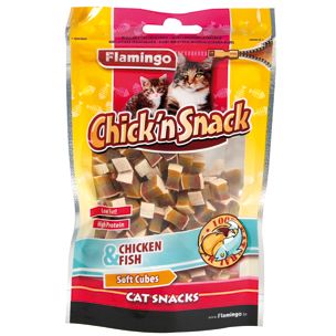 Flamingo Chick'n Snack Chicken & Fish Cat Treats - 85G