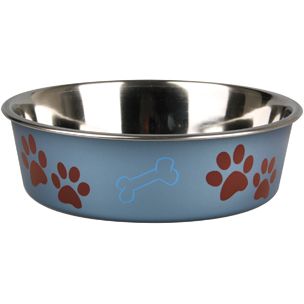 Flamingo Bella Kena Dog Bowl - METALIC BLUE 12CM