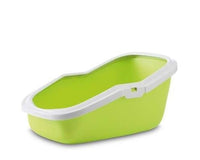 Thumbnail for Savic Aseo Cat Litter Tray - LIME GREEN