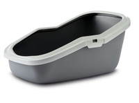 Thumbnail for Savic Aseo Cat Litter Tray - GREY