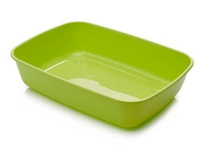 Savic Iriz Cat Litter Tray - LIME GREEN 42CM