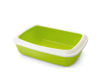 Thumbnail for Savic Iriz Cat Litter Tray with Rim - Pink/Red