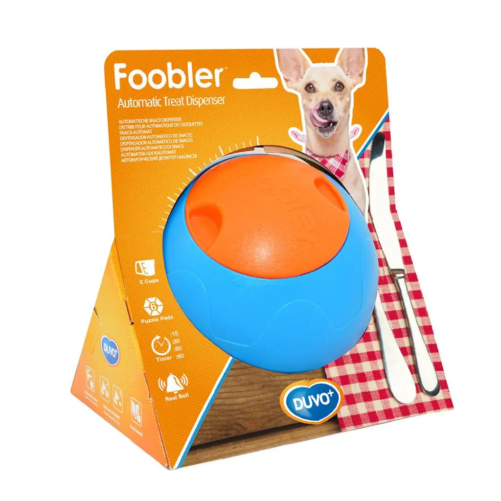 Duvo Foobler Treat Dispenser With Timer Blue
