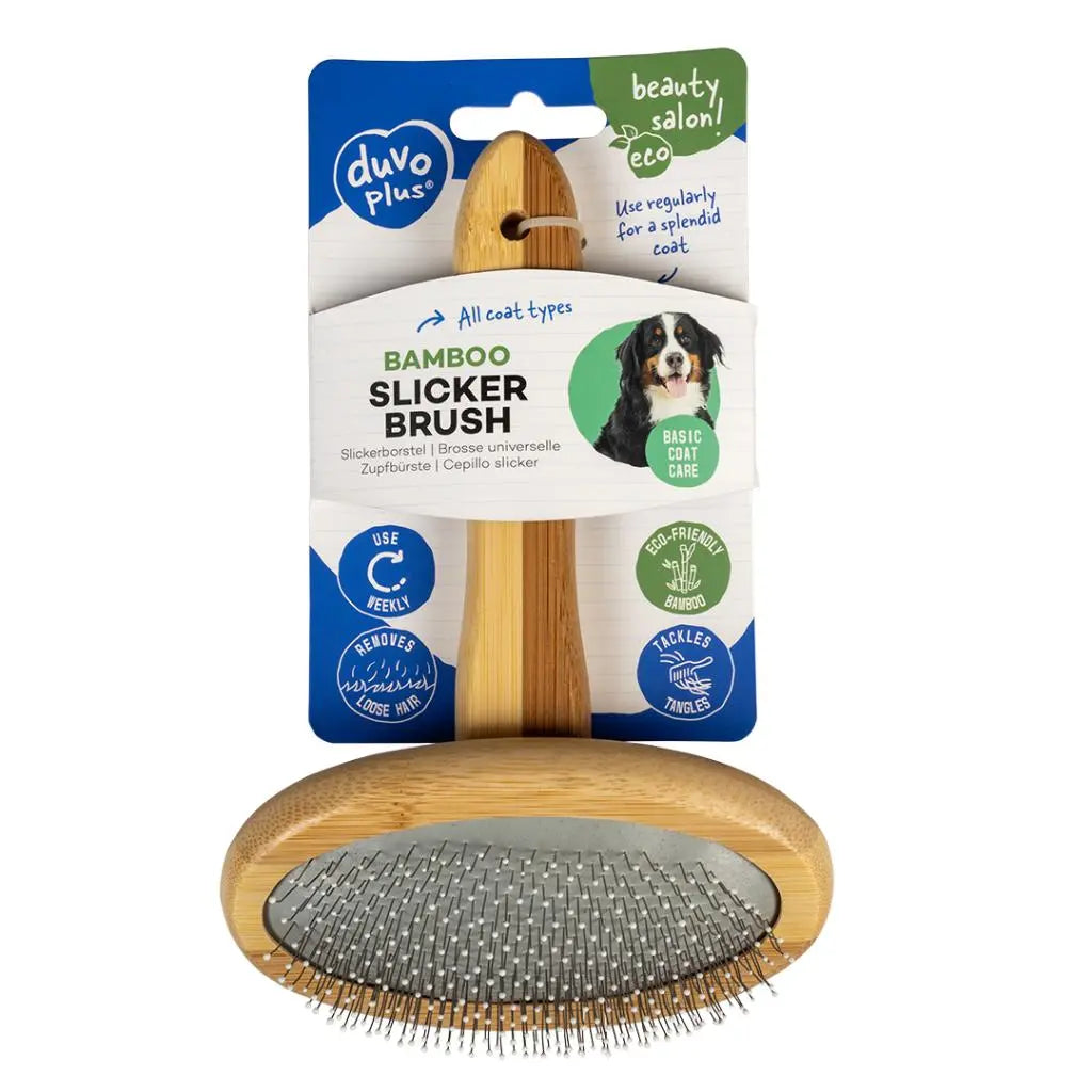 DUVO Bamboo Slicker Brush[Size - L]