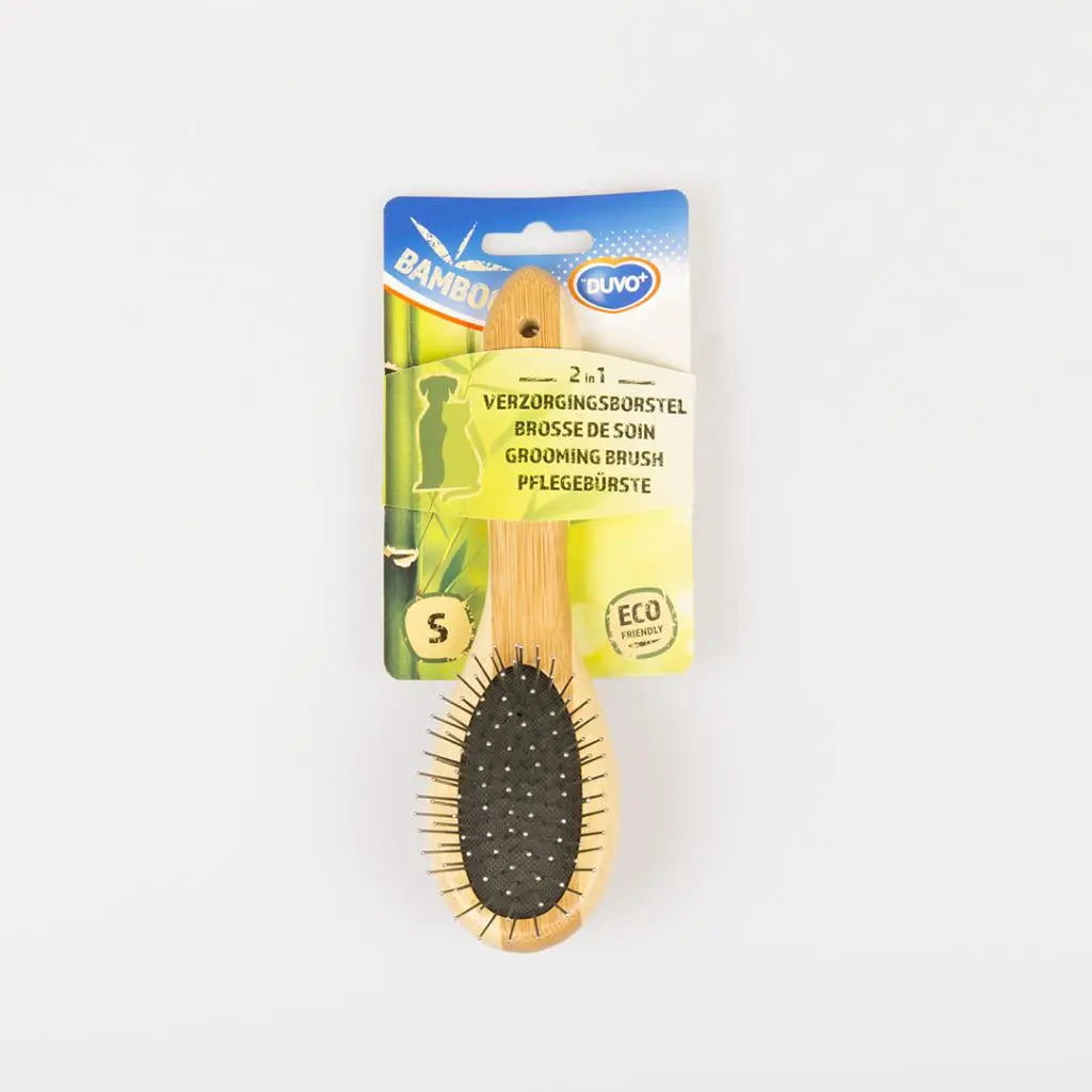 Duvo Bamboo 2 - in - 1 Grooming Brush[Size - S]
