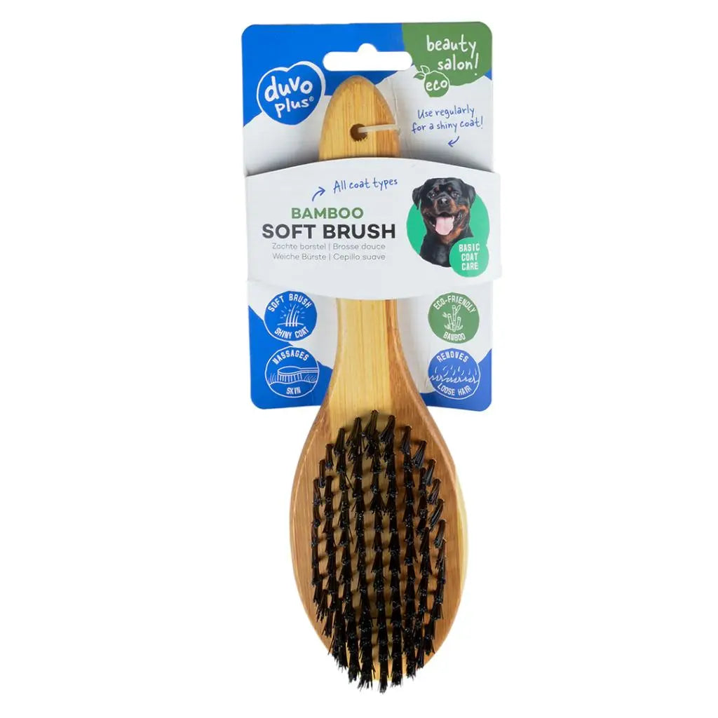 DUVO BAMBO SOFT BRISTLED BRUSH - L (22.5 x 6cm)[Dimension - 22.5 x 6cm]
