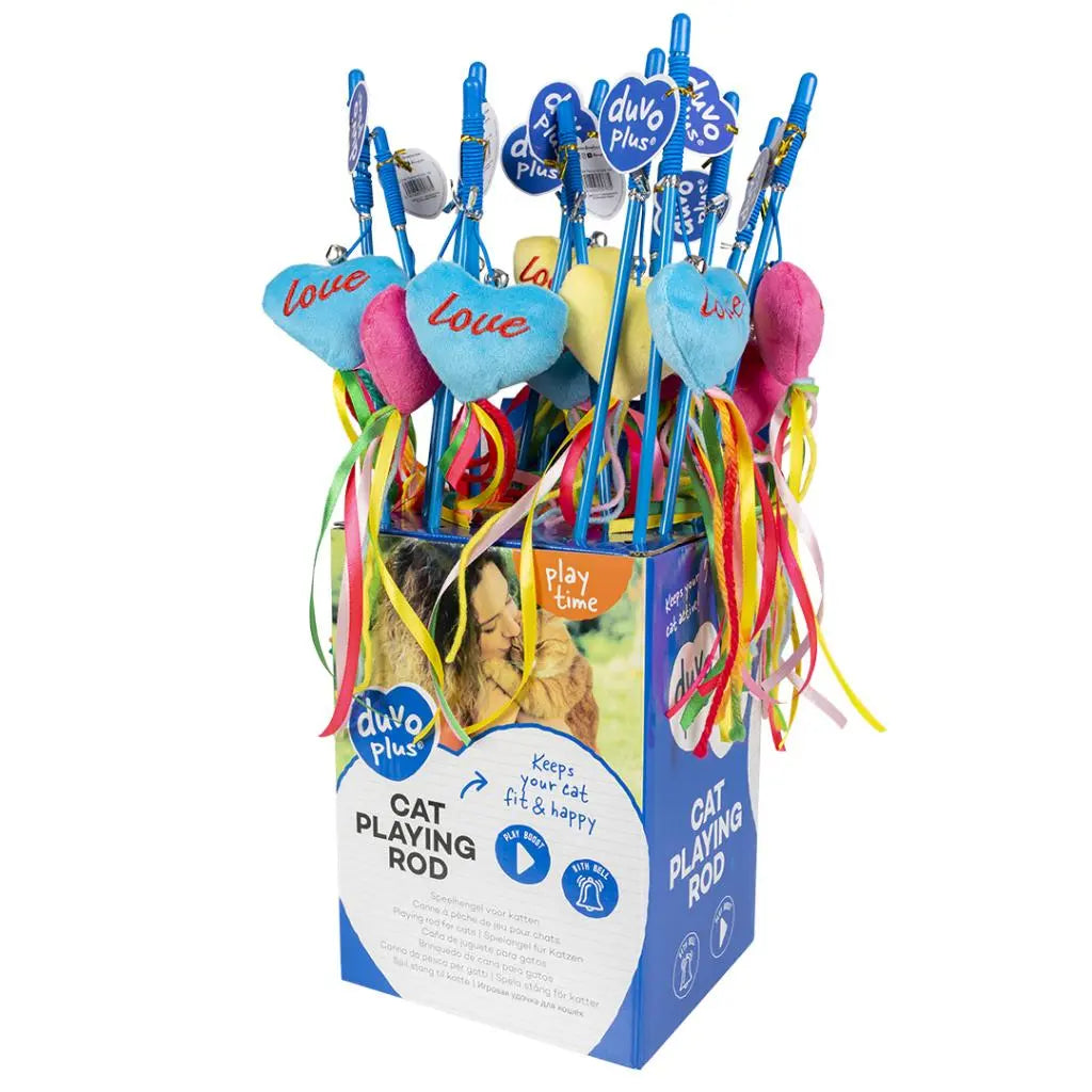 Duvo Playing Rod Love With Catnip Mix 53cm