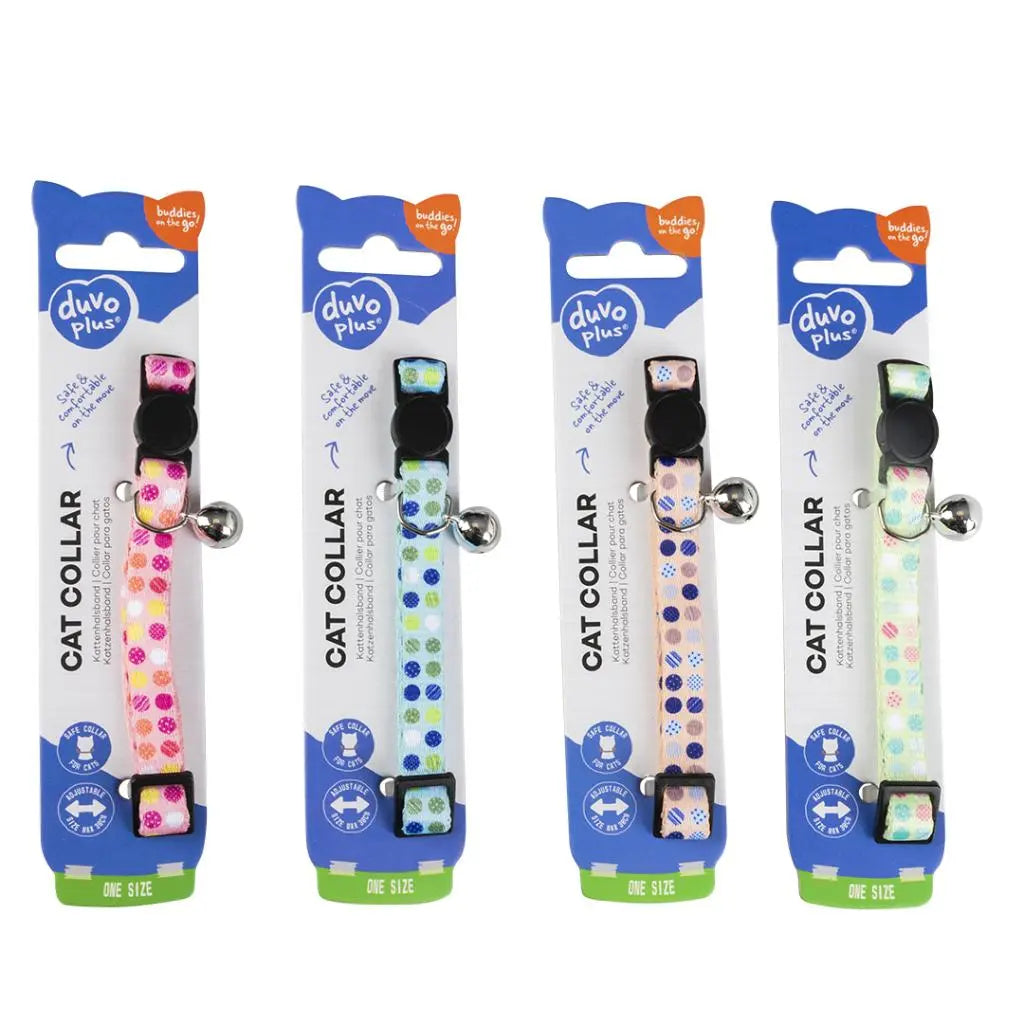 Duvo Cat Collar Nylon Mixed Colors 20 - 30cm / 10mm[Texture - Candy]