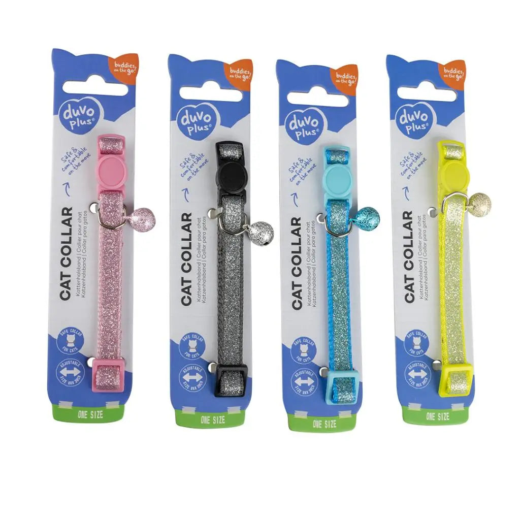Duvo Cat Collar Nylon Mixed Colors 20 - 30cm / 10mm[Texture - Glitter]