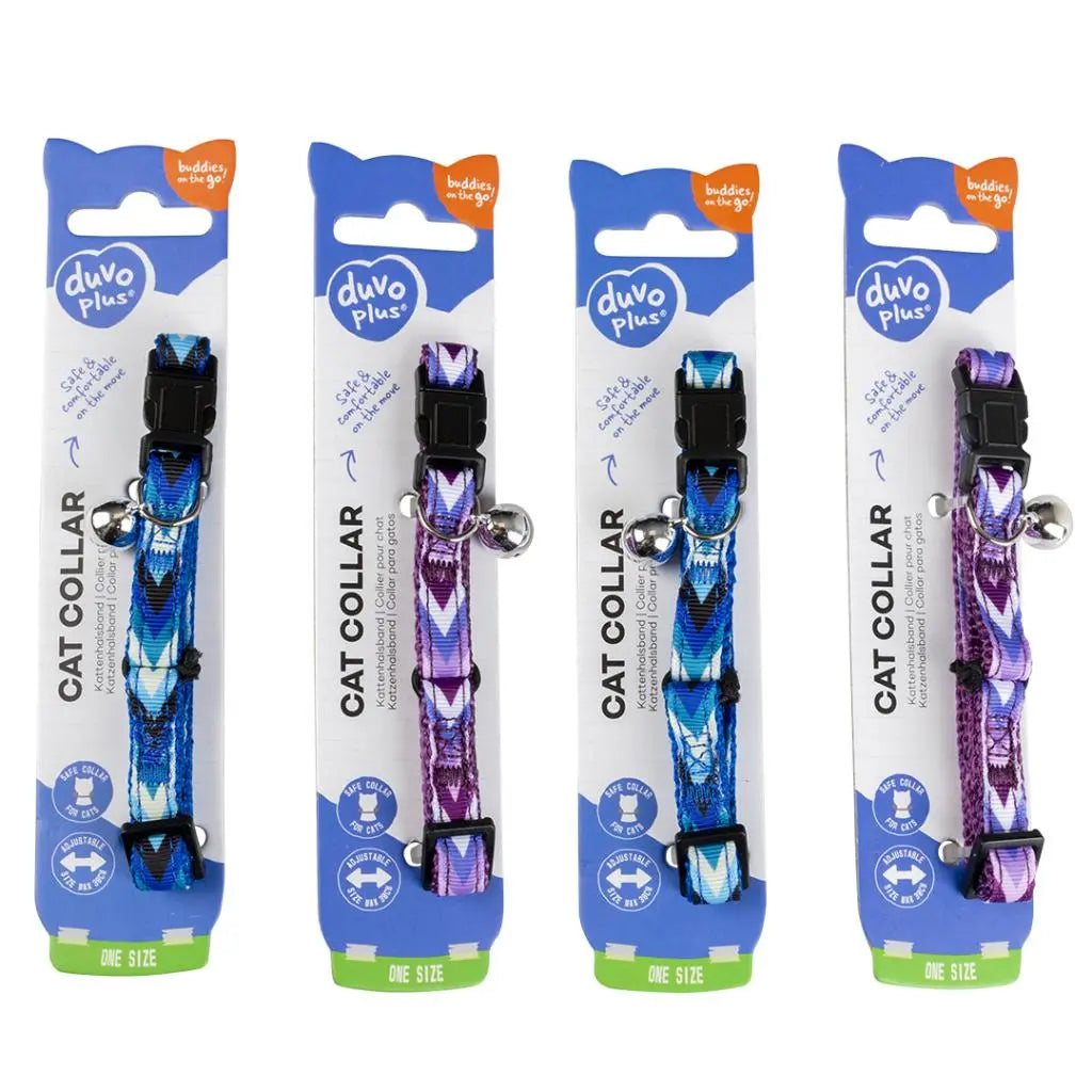 Duvo Cat Collar Nylon Mixed Colors 20 - 30cm / 10mm[Texture - Boho]
