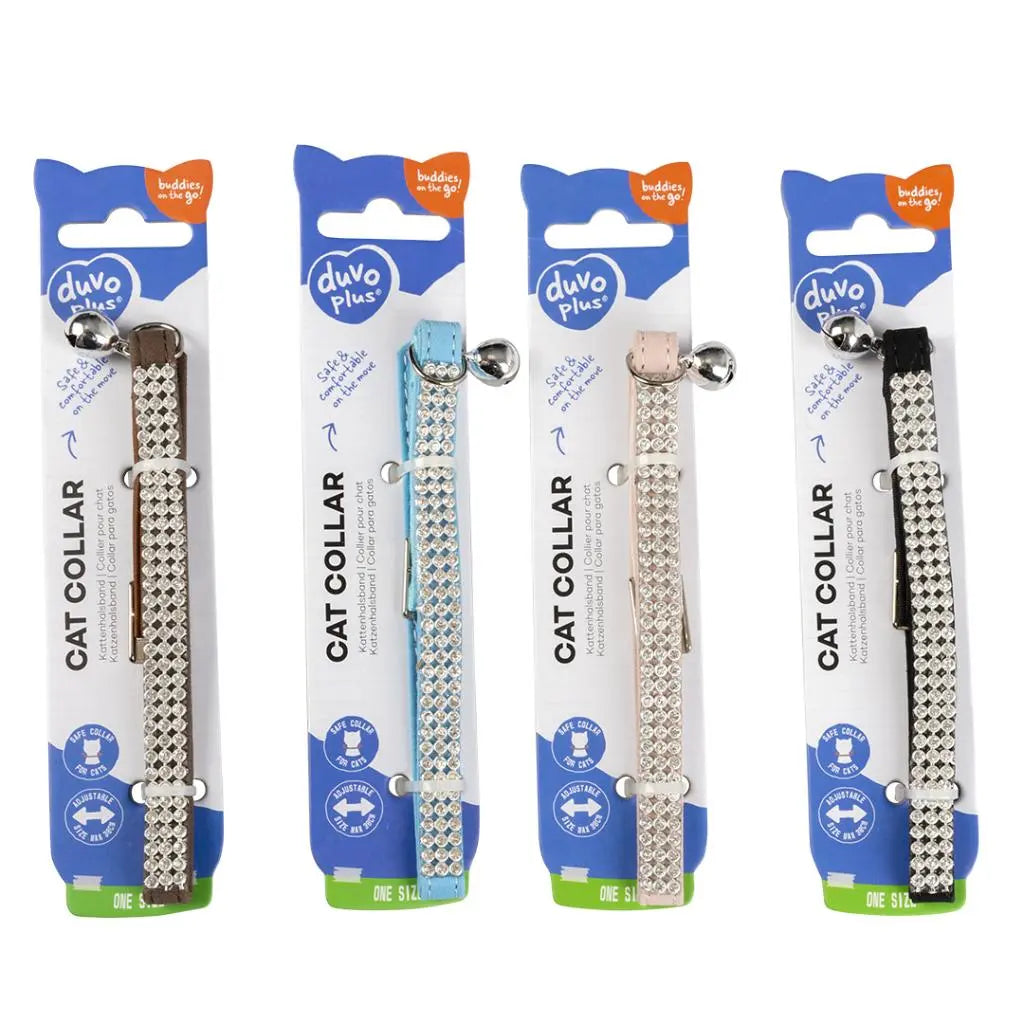 Duvo Cat Collar Mixed Colors 20 - 30cm / 10mm[Texture - Bling Bling]