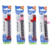 Duvo Cat Collar Nylon Mixed Colors 20 - 30cm / 10mm[Texture - Fish bones 2]
