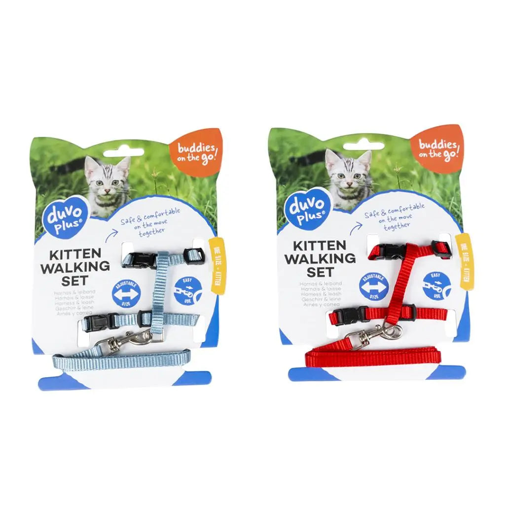 Duvo Kitten Walking Set Uni Mixed Colors 15 - 25cm / 8mm - 125cm[Dimension - 15-25cm x 125cm x 8mm]