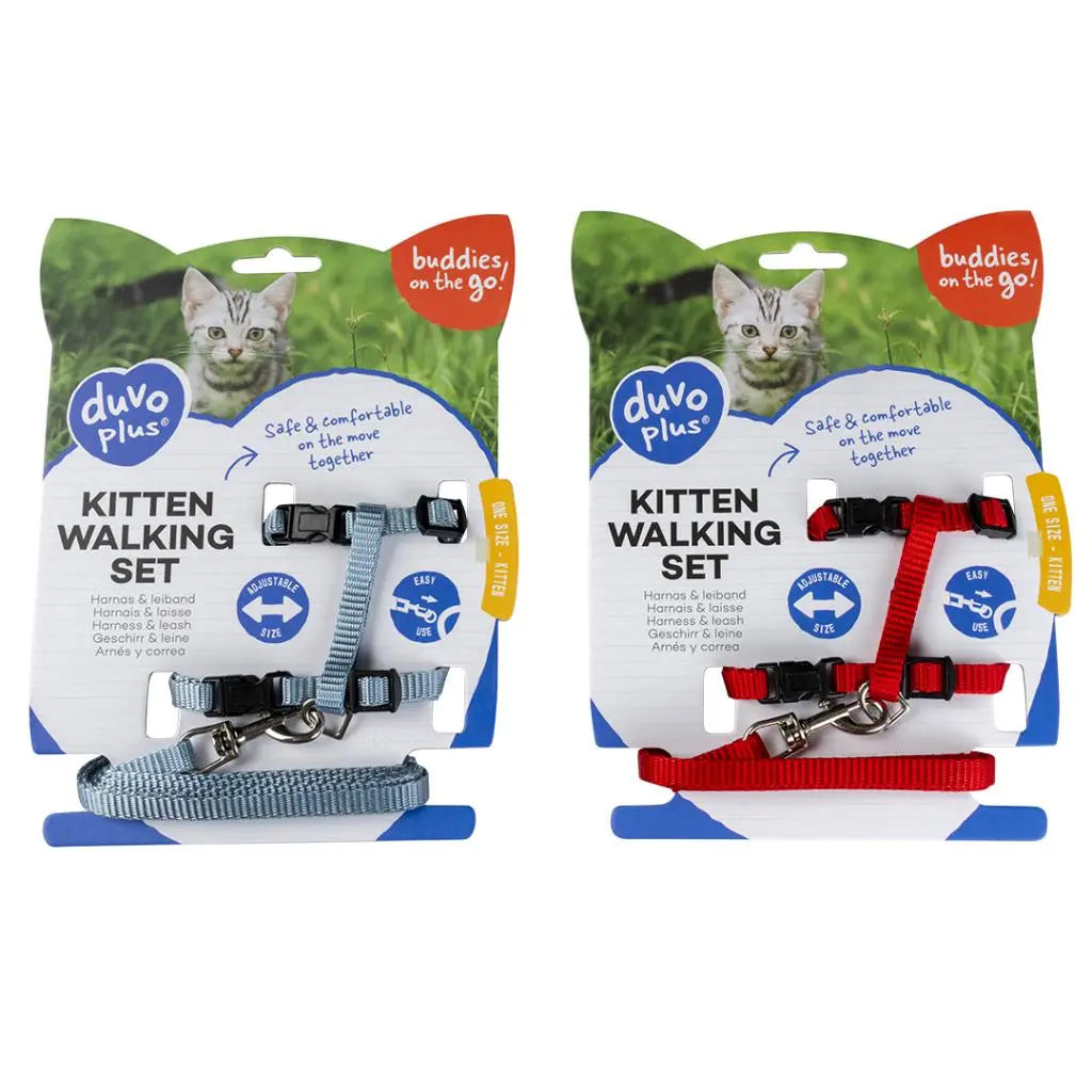 Duvo Kitten Walking Set Uni Mixed Colors 15 - 25cm / 8mm - 125cm[Dimension - 15-25cm x 125cm x 8mm]