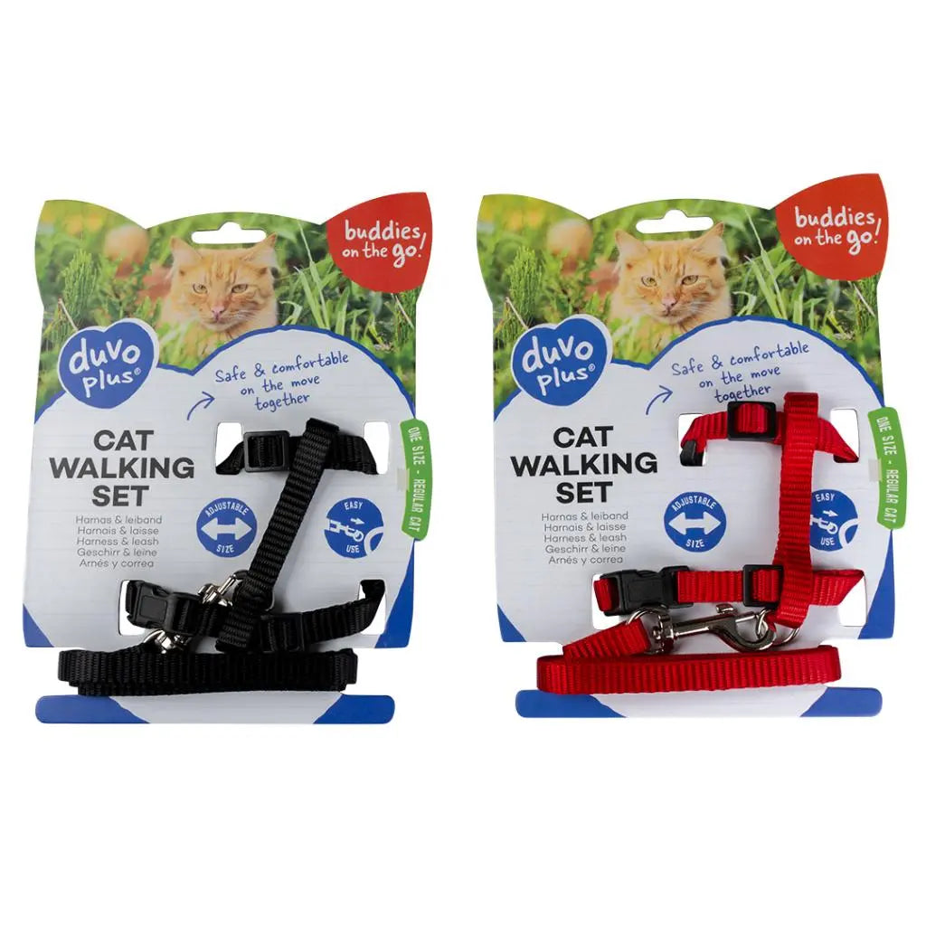 Duvo Cat Walking Set Uni Mixed Colors 20 - 35cm / 10mm - 125cm[Dimension - 20-35cm x 10mm]