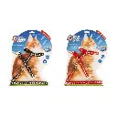 Duvo+ Big Cat Walking Set Paws Black/Red - 30-50cm / 12Mm - 125cm